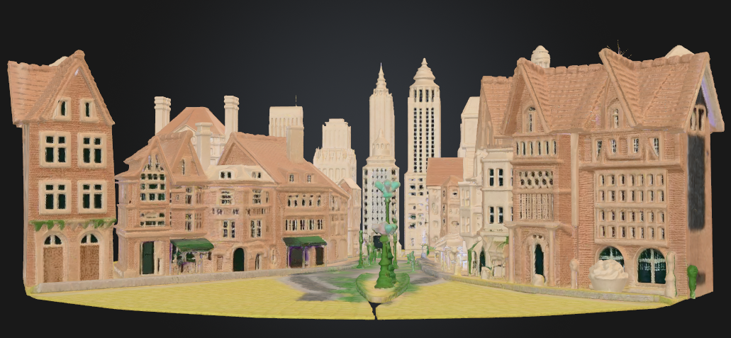 Texturiertes 3D-Rekonstruktionsmodell mit sichtbaren Oberflächendetails